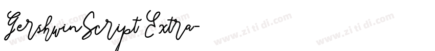 GershwinScript Extra字体转换